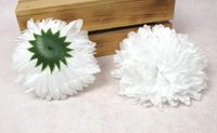 główka 10szt. chryzantema 16 x 8 cm biała mh-041b