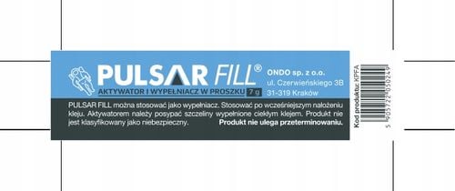 WYPEŁNIACZ DO KLEJÓW CYJANOAKRYLOWYCH PULSAR FILL W PROSZKU 7 g na Arena.pl