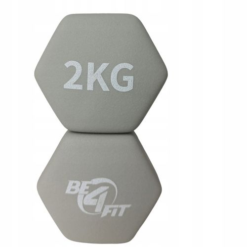 Zestaw Hantli Ciężarki Hantle Neoprenowe Żeliwne do Ćwiczeń 2x 2kg PREZENT na Arena.pl