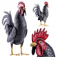 FIGURA DO OGRODU KOGUT 37 cm STALOWA OGRODOWA FIGURKA DEKORACJA DUŻA OZDOBA
