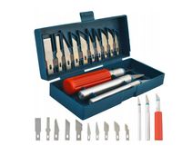 NÓŻ MODELARSKI SKALPEL NOŻYK ZESTAW 13 OSTRZY ETUI