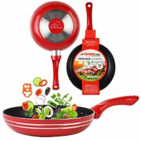 PATELNIA SOLIDNA 20 CM POWŁOKA NON - STICK GAZ PŁYTA GRZEWCZA DO SMAŻENIA