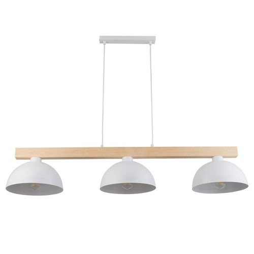 Lampa wisząca skandynawska Oslo 4712 TK Lighting drewniana potrójna biała na Arena.pl