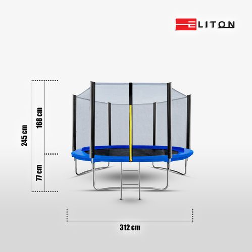 TRAMPOLINA OGRODOWA 10FT 312 CM SIATKA +DRABINKA na Arena.pl