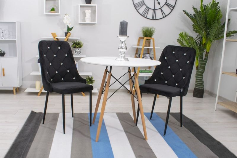 Krzesło AMORE - czarne x 4 zdjęcie 12