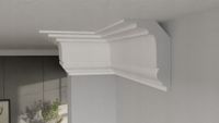 Listwa przysufitowa DLP37 9cm x 6cm gzyms sztukateria XPS faseta DECOREM