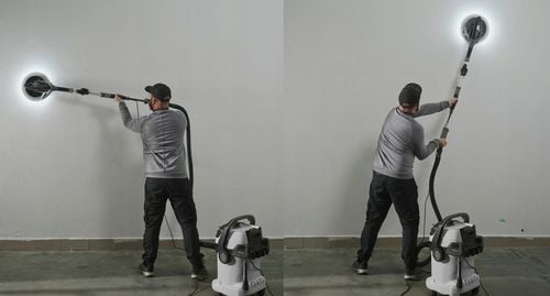 SZLIFIERKA ŻYRAFA DO GIPSU GŁADZI TYNKU ŚCIAN TYNKÓW LED TORBA Papier na Arena.pl