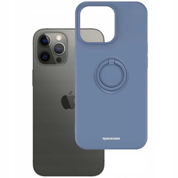 Spacecase Silicone Ring Iphone 13 Pro Max Blue zdjęcie 2