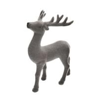 RENIFER OZDOBNY DEKORACJA JELONEK 21 cm SZARY