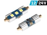 Żarówka VISION Festoon SV8.5 31mm 12/24V 3x 3030 SMD LED, nonpolar