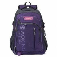 Wszechstronny plecak miejski 27l fioletowy AOKING - idealny na co dzień