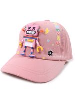 Czapka z daszkiem bejsbolówka dziewczęca robot różowa 50-54 YOCLUB