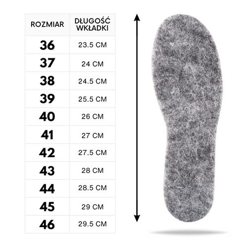 r. 42 - wkładki filcowe felt basic 6 mm paolo peruzzi 01w42 na Arena.pl