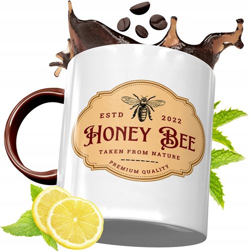 Kubek Bordowy Dla Pszczelarza Na Urodziny Prezent Z Nadrukiem Ze Zdjęciem na Arena.pl