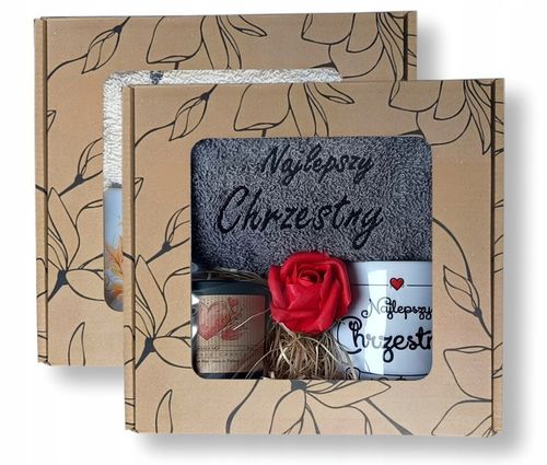 PODZIĘKOWANIE Dla Ojca Chrzestnego PIERWSZA KOMUNIA - Ręcznik Kubek na Arena.pl