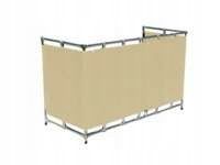 OSŁONA BALKONOWA UV BEŻOWA 0,8MX5M TARAS PŁOT OCZKA DEKORACJA OGRÓD SIATKA