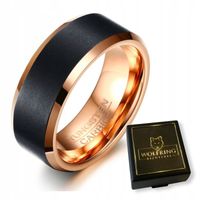 OBRĄCZKA PIERŚCIEŃ z Wolframu WOLFRING EU22 US10