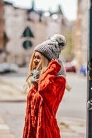 Damski Komplet Czapka i Komin Szalik Woolk Kama