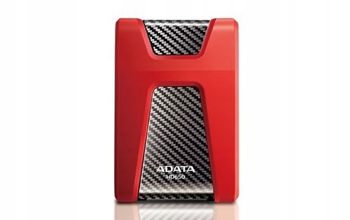 Dysk zewnętrzny HDD ADATA HD650 (1TB; 2.5"; USB 3.2; czerwony) na Arena.pl