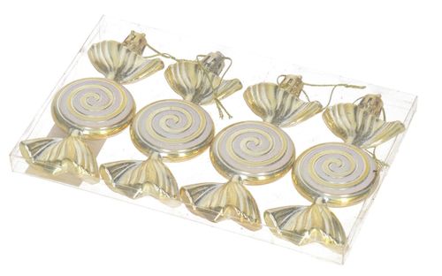 BOMBKI PLASTIKOWE NA CHOINKĘ STROIK 4SZT BOMBKI CHOINKOWE na Arena.pl