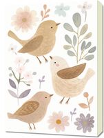 Obraz 50x70cm Wzory dla Dzieci, Dziewczynki i Chłopca - Ptaszki