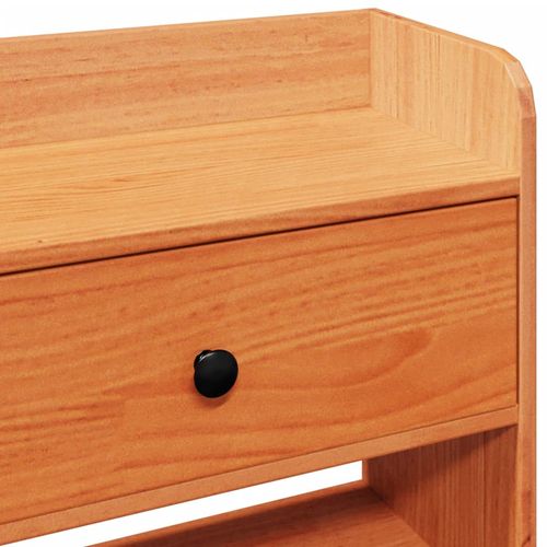 Wezgłowie do łóżka, z półkami, woskowy brąz, 135 cm, sosnowe na Arena.pl