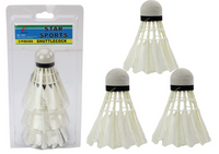 Zestaw Lotek z Piór Do Gry w Badmintona 3 Sztki