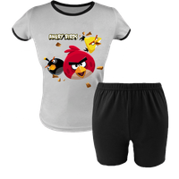Krótka Piżama dziecięca Angry Birds - Wściekłe Ptaki