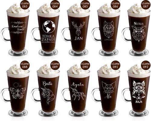 Szklanka latte z grawerem PREZENT dla faceta męża na Arena.pl