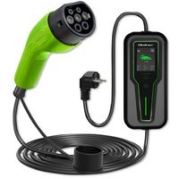 Mobilna ładowarka EV z regulacją 2w1 Typ2 3.5kW 230V LCD Wallbox 5m