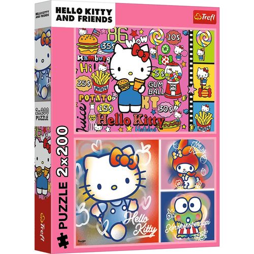 puzzle 2x200 hello kitty i przyjaciele 13336 na Arena.pl