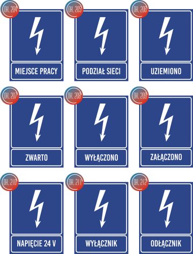 Tabliczka informacyjna - Transformator 1000 KVA grawer piktogram 20x6 cm na Arena.pl