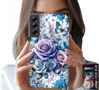 ETUI DO SAMSUNG GALAXY S22 - KWIECISTE WZORY RÓŻEKWIATKI CASE + SZKŁO