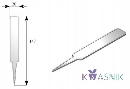 Tabliczki etykiety do opisu roślin biały 20 x 147 mm 100 szt. PL PRODUCENT na Arena.pl