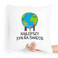 Poduszka Prezent Dla Syna Najlepszy Na Świecie Z Nadrukiem Ze Zdjęciem