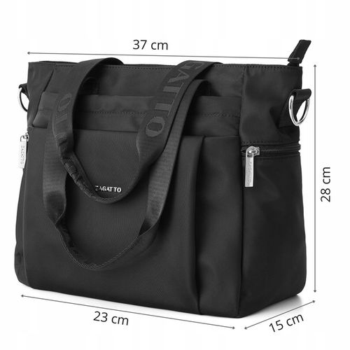 Torebka damska shopper pojemna do szkoły pracy shopperka na ramię ZAGATTO na Arena.pl