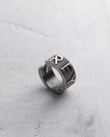 Srebrny kolczyk-kółko REYTEL