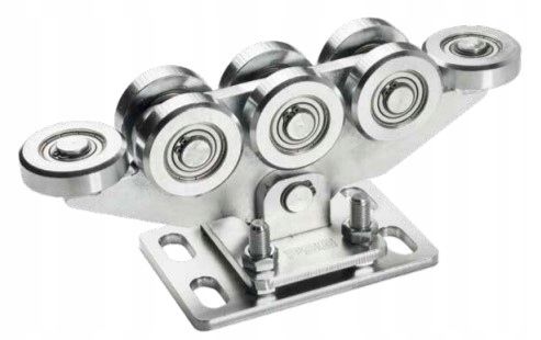 WÓZEK WÓZKI ROLKI DO BRAMY PRZESUWNEJ ZESTAW 80x80 na Arena.pl