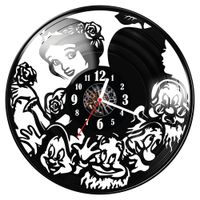 Zegar ścienny z płyty winylowej Krolewna Sniezka 1157.14