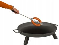 PALENISKO OGRODOWE 70 CM DO OGNISKA GRILLA KOCIOŁKA STALOWE CZARNE +GRATIS