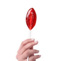 sweet lollipop truskawkowy lizak w kształcie symbolu, 30g, 21cm