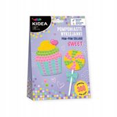 ZESTAW KREATYWNY POMPONIASTE WYKLEJANKI SWEET KIDEA