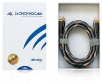 Kabel CINCH 2x RCA - 2x RCA 1,5m HQ OFC AB-COM