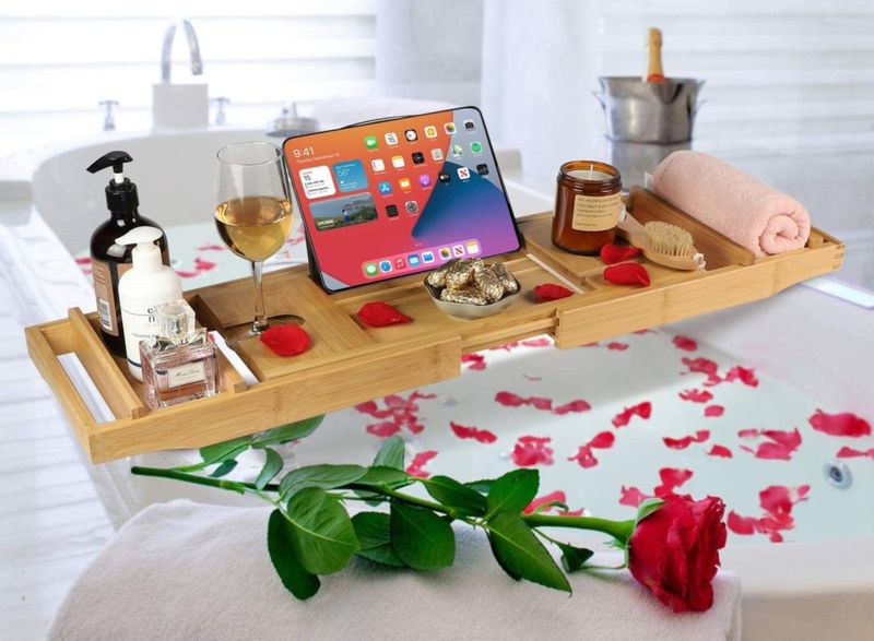 Półka na wannę HALIA bambusowa zdjęcie 5