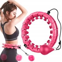 HULA HOP Z OBCIĄŻENIEM WYPUSTKAMI MASAŻ ODCHUDZAJĄCE SMART 24 SEKCJE 50-107