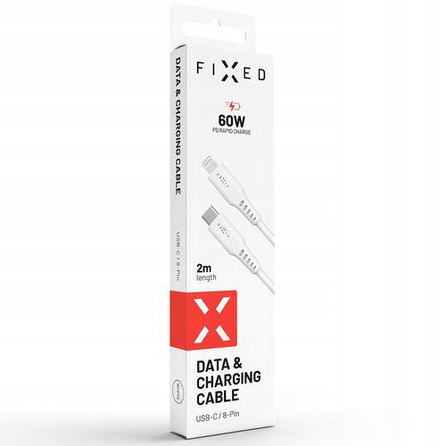 Kabel Fixed Lightning USB-C 2m 60W przewód MFi na Arena.pl