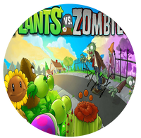 Opłatek na tort Plants of Zombie