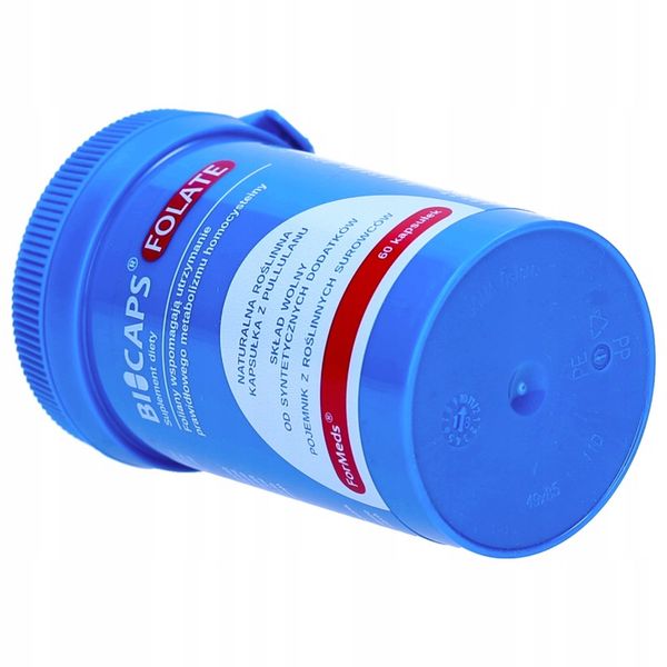 BICAPS FOLATE 60 caps. KWAS FOLIOWY ForMeds zdjęcie 2