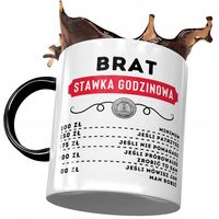 Kubek Czarny Dla Brata Na Urodziny Prezent Z Nadrukiem Ze Zdjęciem