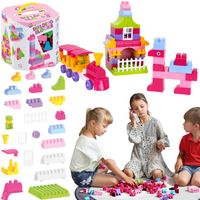 klocki konstrukcyjne plastikowe kolorowe 90 elementów  technok blocks